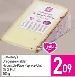 Sutterlüty Sutterlüty's Bregenzerwälder Heumilch-Käse Paprika-Chili Angebot