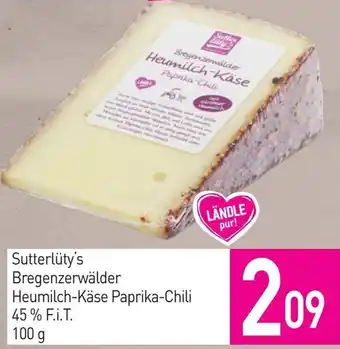 Sutterlüty Sutterlüty's Bregenzerwälder Heumilch-Käse Paprika-Chili Angebot