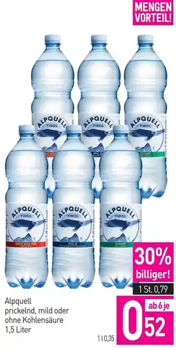 Sutterlüty Alpquell prickelnd, mild oder ohne Kohlensäure Angebot