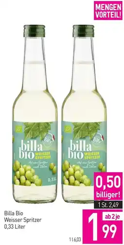Sutterlüty Billa Bio Weisser Spritzer Angebot