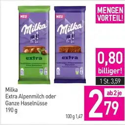 Sutterlüty Milka Extra Alpenmilch oder Ganze Haselnüsse Angebot