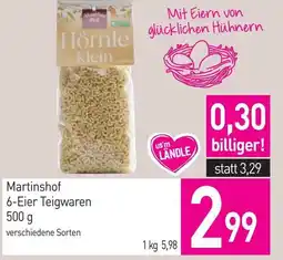 Sutterlüty Martinshof 6-Eier Teigwaren Angebot