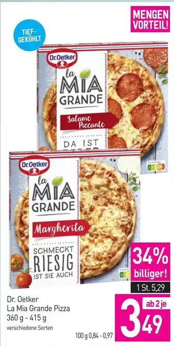 Sutterlüty Dr. Oetker La Mia Grande Pizza Angebot