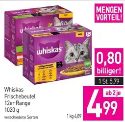 Sutterlüty Whiskas Frischebeutel 12er Range Angebot