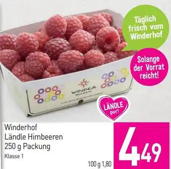Sutterlüty Winderhof Ländle Himbeeren Angebot