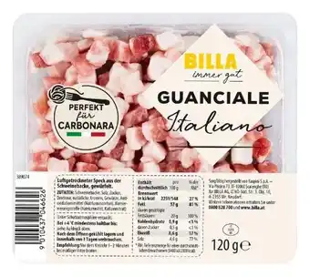Billa Billa immer gut Guanciale Angebot
