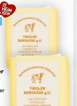 Billa Erlebnis Sennerei Zillertal Bergkäse Angebot