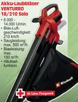 Zgonc Einhell Akku-Laubbläser Venturro 18/210 Solo Angebot