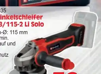 Zgonc Einhell Akku-Winkelschleifer TE-AG 18/115-2 Li Solo Angebot