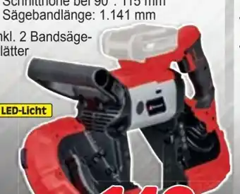 Zgonc Einhell Akku-Bandsäge TE-MB 18/127 Li Solo Angebot