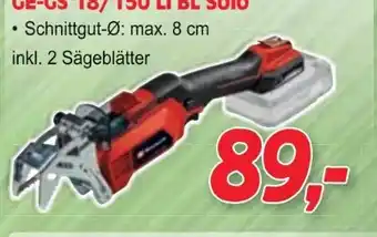 Zgonc Einhell Akku-Astsäge GE-GS 18/150 Li BL Solo Angebot