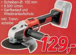 Zgonc Einhell Akku-Winkelschleifer TE-AG 18/150 Solo Angebot