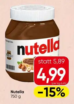 Spar Nutella Angebot