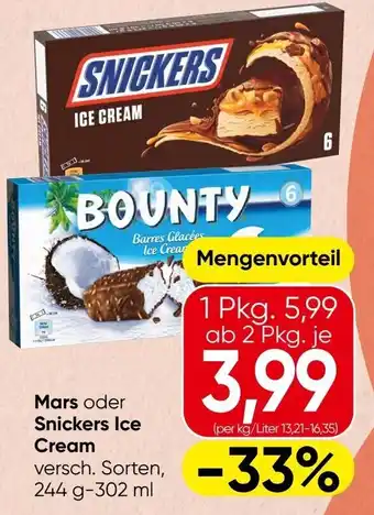 Spar Mars Snickers Ice Cream Angebot