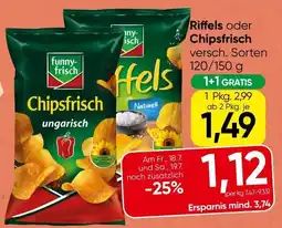 Spar Riffels Chipsfrisch Angebot