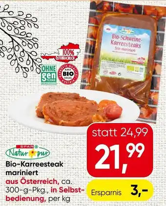 Spar Bio karreesteak mariniert Angebot