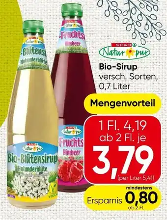 Spar Bio Sirup Angebot