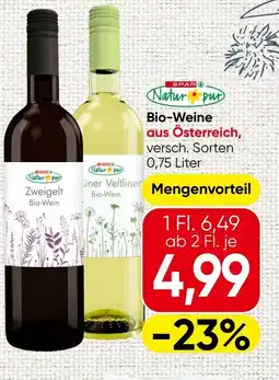 Spar Bio Wein Angebot