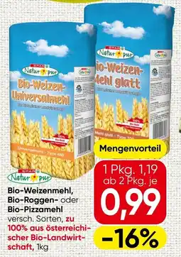 Spar Bio Weizenmehl Bio Roggen Bio Pizzamehl Angebot