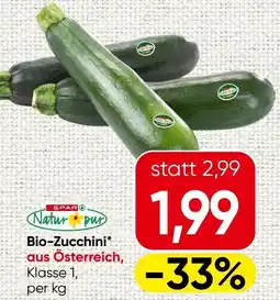 Spar Bio Zucchini Angebot