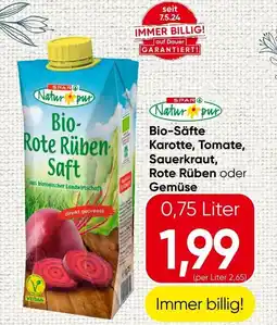 Spar Bio Säfte Karotte Tomate Sauerkraut Rote Rüben Gemüse Angebot