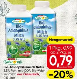Spar Bio Acidophilusmilch Natur Angebot
