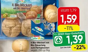 Spar 4 Bio Weckerl mit Bio Sauerteig Fertigbacke Angebot