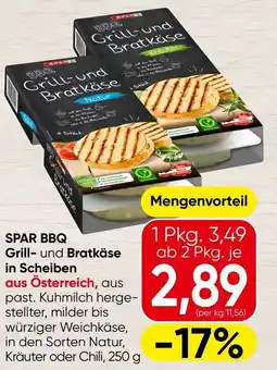 Spar SPAR BBQ Grill und Bratkäse in Scheiben Angebot