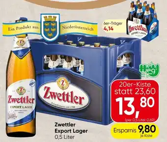 Spar Zwettler Export Lager Angebot