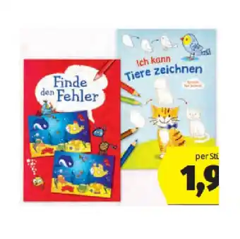 Hofer Beschäftigungsblöcke und Bücher für Kinder HOFER Angebot