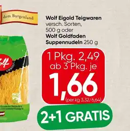 Spar Wolf Eigold Teigwaren Wolf Goldfaden Suppennudeln Angebot