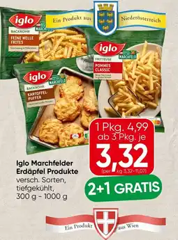Spar Iglo Marchfelder Erdäpfel Produkte Angebot