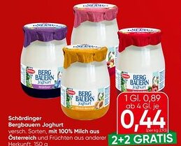 Spar Schärdinger Bergbauern Joghurt Angebot