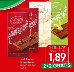 Spar Lindt Lindor Schokolade Angebot
