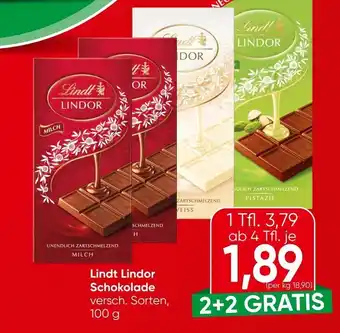 Spar Lindt Lindor Schokolade Angebot