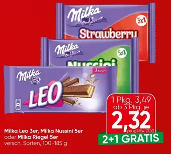 Spar Milka Leo Milka Nussini Milka Riegel Angebot