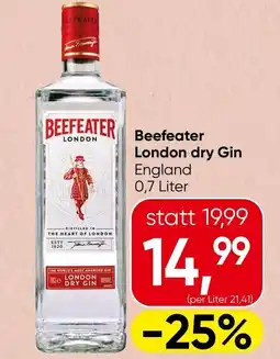 Spar Beefeater London dry Gin Angebot