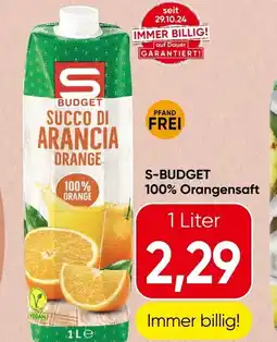 Spar S-BUDGET 100% Orangensaft Angebot