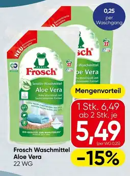 Spar Frosch Waschmittel Aloe Vera Angebot