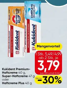 Spar Kukident Premium- Haftcreme Super-Haftcreme Haftcreme Plus Angebot