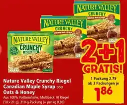 Interspar Nature Valley Crunchy Riegel Canadian Maple Syrup Oats & Honey Angebot