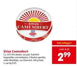 Interspar Sirius Camembert Angebot