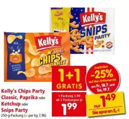 Interspar Kelly's Chips Party Classic Paprika Ketchup oder Angebot