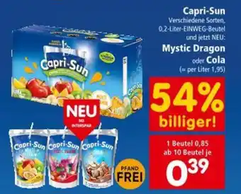 Interspar Capri-Sun Mystic Dragon Angebot