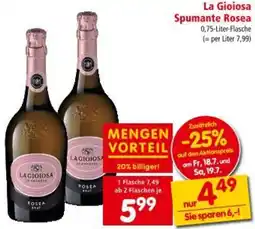 Interspar La Gioiosa Spumante Rosea Angebot