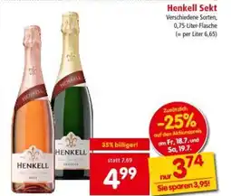Interspar Henkell Sekt Angebot