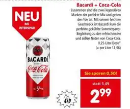 Interspar Bacardi + Coca-Cola Angebot