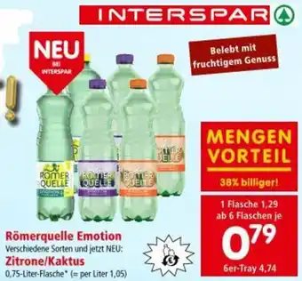 Interspar Römerquelle Emotion Zitrone/Kaktus Angebot