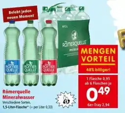 Interspar Römerquelle Mineralwasser Angebot