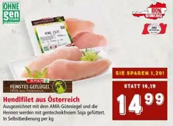 Interspar Hendlfilet aus Österreich Angebot